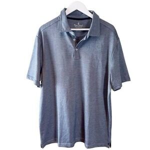 Nat Nast Luxury Originals Contrast Stitching Polo Shirt Blue Cobalt XL